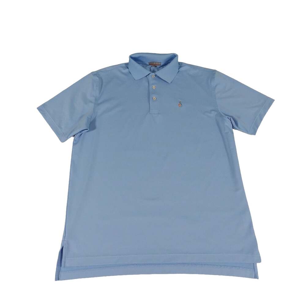 Streamsong Golf Club Peter Millar Performance Blue Polo Shirt Men's Medium